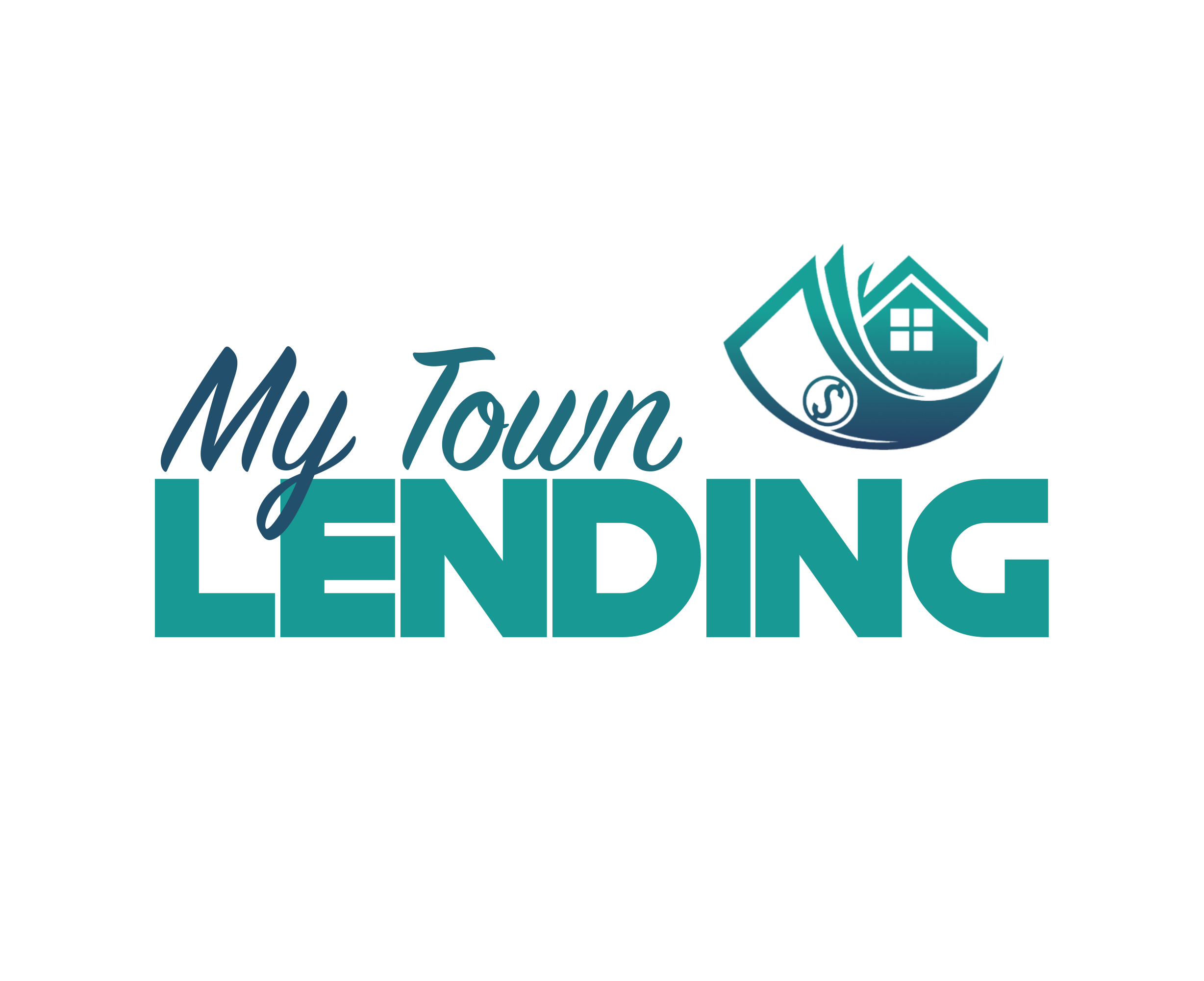 My Town Lending logo its classy and comfortable designed by a wonderful person